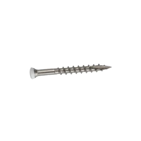 Grip-Rite Deck Screw, #7 x 1-5/8 in, 18-8 Stainless Steel, Trim Head, Torx Drive, 195 PK MAXS158THW3051